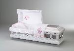 Cerise Rose Casket
