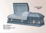 Blue Sunburst Casket