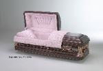 Burgundy Rose Stainless Casket