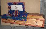 Cedar Casket Royal Blue Pendleton Lined