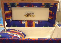 Saddle on the Fence Casket Panel