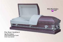Tea Rose Sunburst Casket