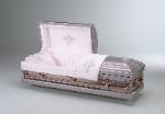 Trapunto Rose Casket